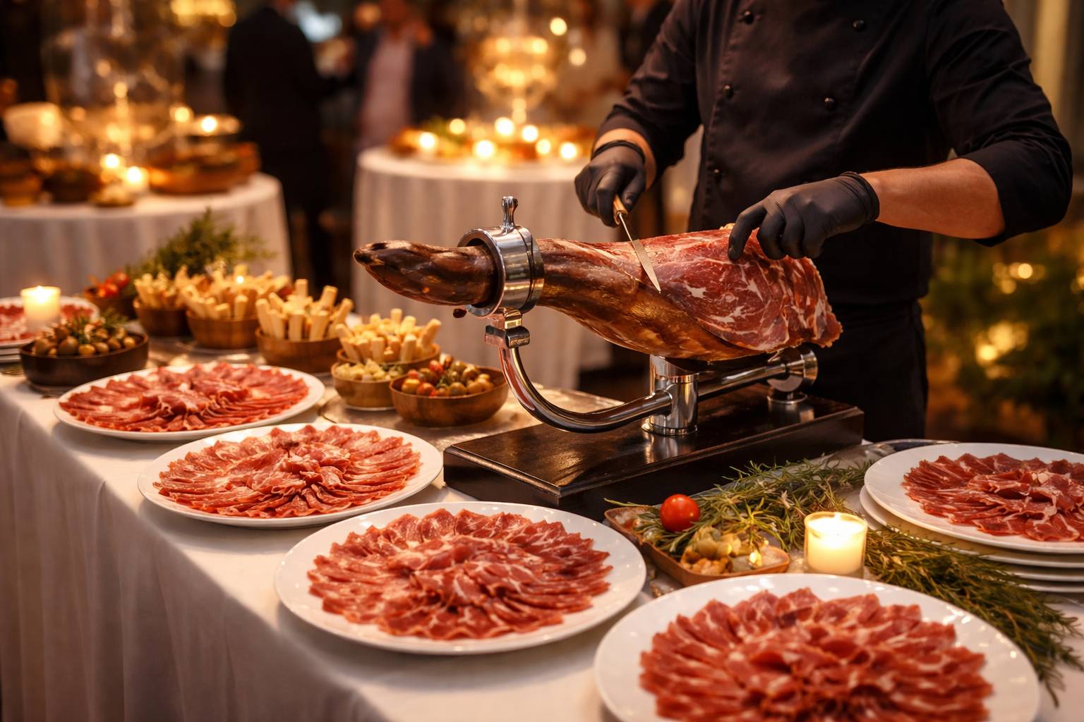 Corte de jamón en eventos: claves para contratar a una profesional y acertar Corte de jamón en eventos: claves para contratar a una profesional y acertar
