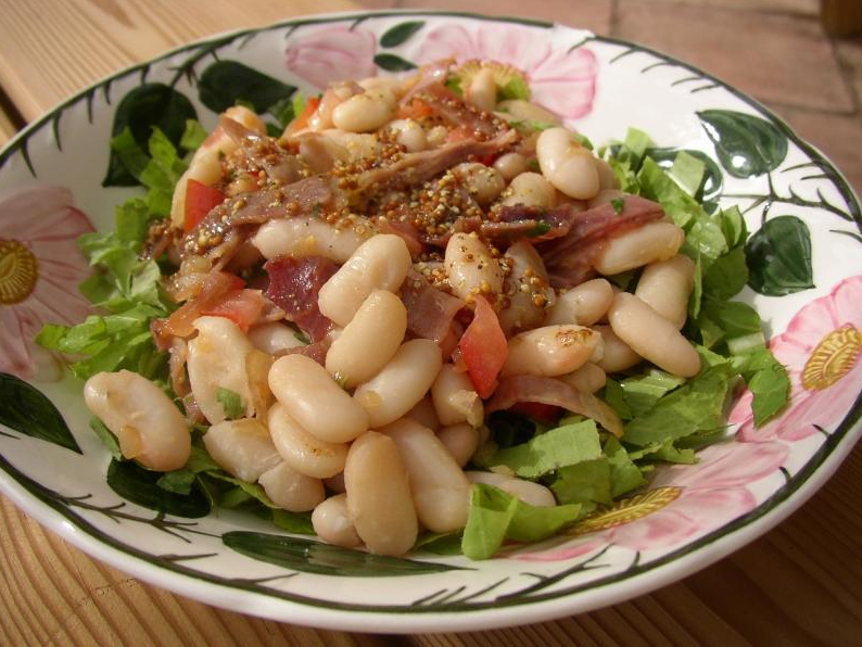 Ensalada de judías con jamón serrano Guía Jamón